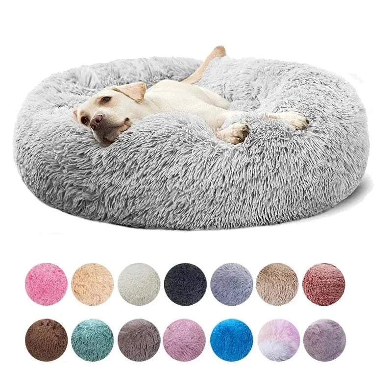 Round bed for pets, donut bed for large dog, plush bed for cat, house for medium dog, warm winter bed for pets, removable dog sofa Trendwaves